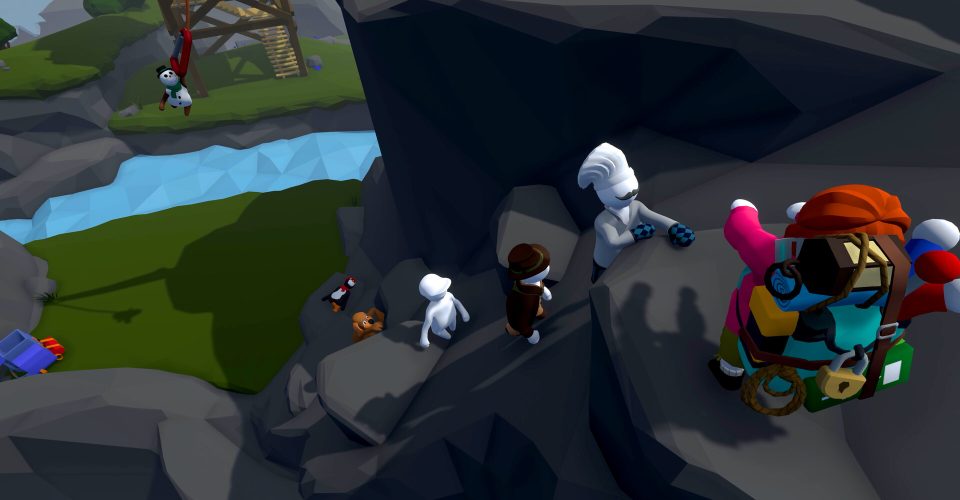 beaten and wiped over the floor (idiom); fail utterly/Human Fall Flat