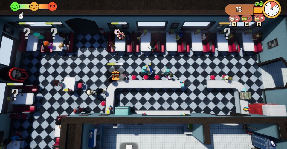 Crazy Restaurant Man/Crazy Waiter./Mad Restaurant People