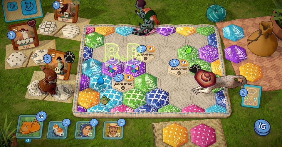 Cat with Flower Carpet/Quilts and Cats of Calico