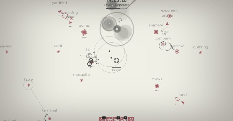 lightning speed at the tip of one’s fingers：typing frenzy/Glyphica: Typing Survival