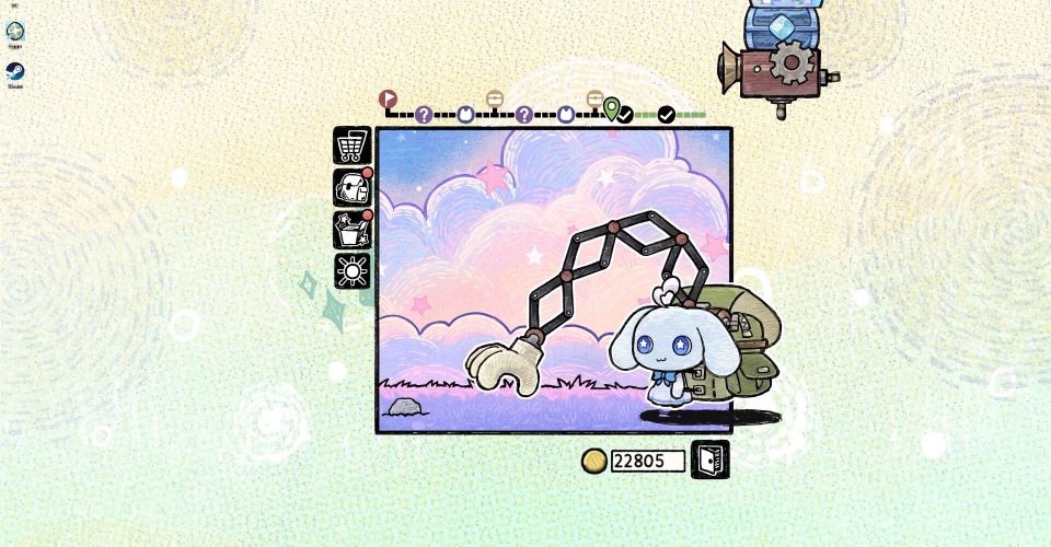 Eggo in the corner./Eggo