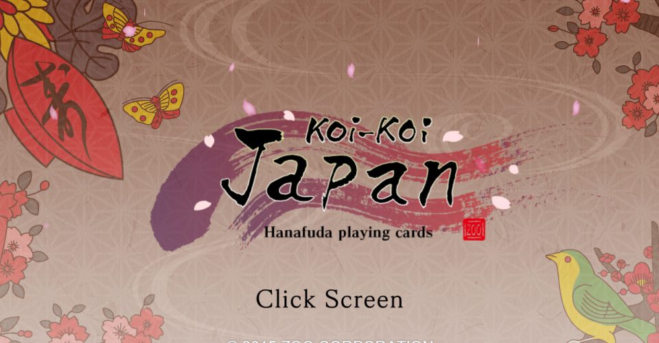 playing card/Japanese Hanazatsu Card Game/Koi-Koi Japan [Hanafuda playing cards]