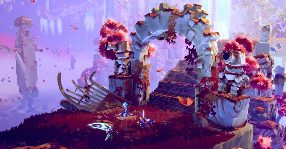 a person traveling in the wind/Windblown