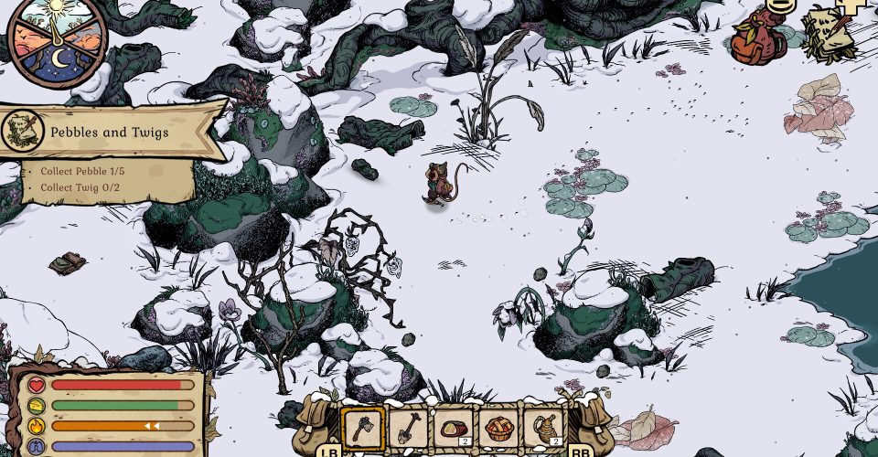 a warm nest in the woods/Winter Burrow