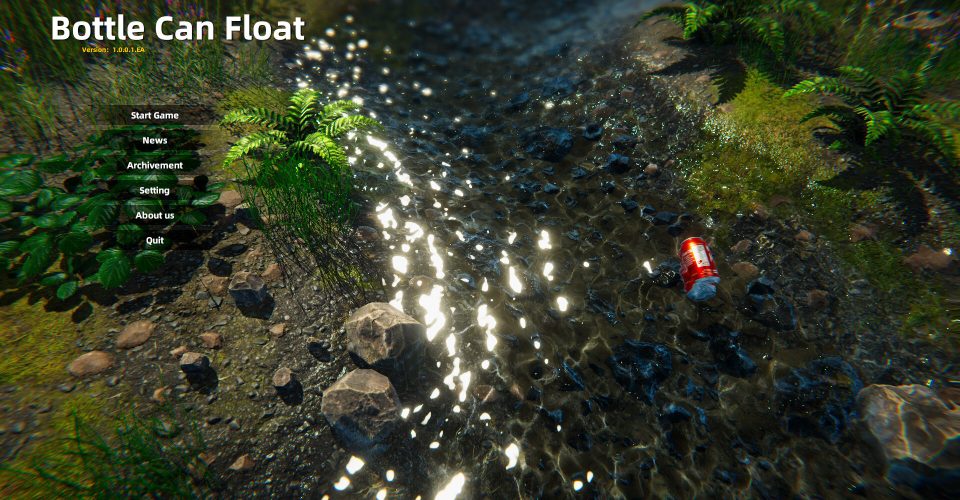 lit. bottles and cans floating in a jar (idiom); fig. everything in its place is fine/Bottle Can Float